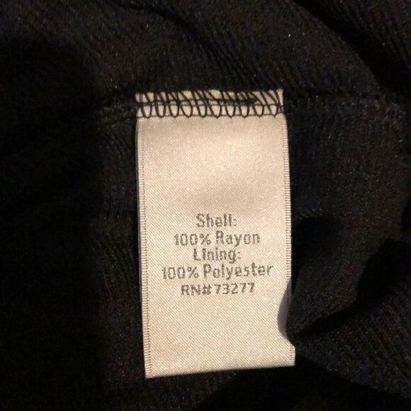 LC Lauren Conrad Black Sequined Skater Skirt Large EUC - Picture 9 of 9